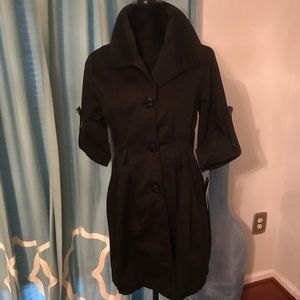 Black trench coat